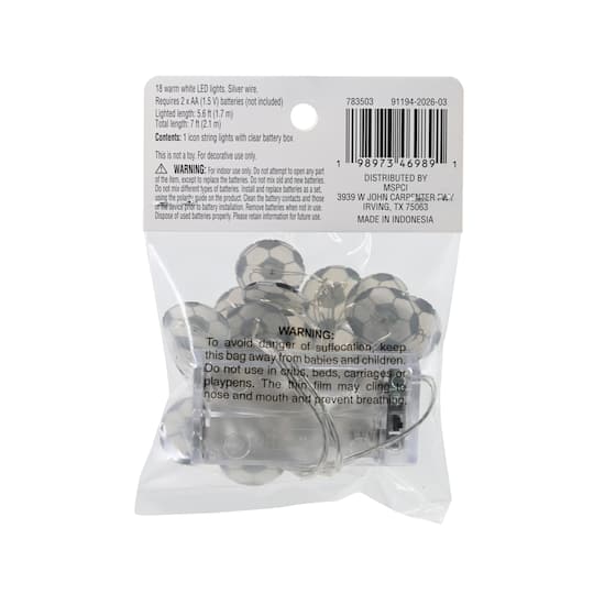 Homecoming Soccer LED String Lights by Celebrate It™